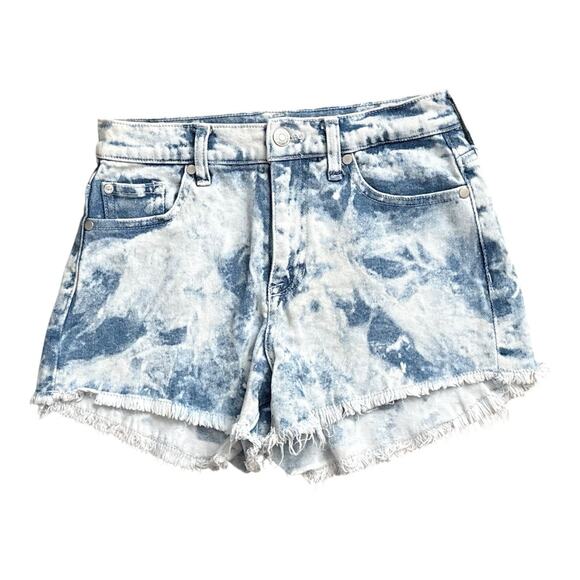 CELEBRITY PINK Womens Size 3 Acid Washed High Rise Denim Blue Jean Cutoff Shorts - Picture 1 of 7
